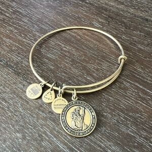 Alex and Ani Gold Saint Christopher Bracelet
